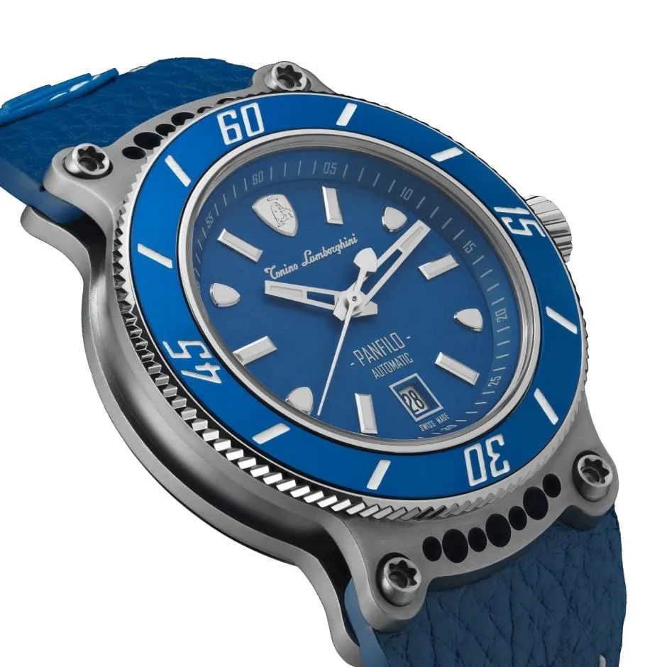 Tonino Lamborghini Panfilo Watch Date Blue TLF-T03-2