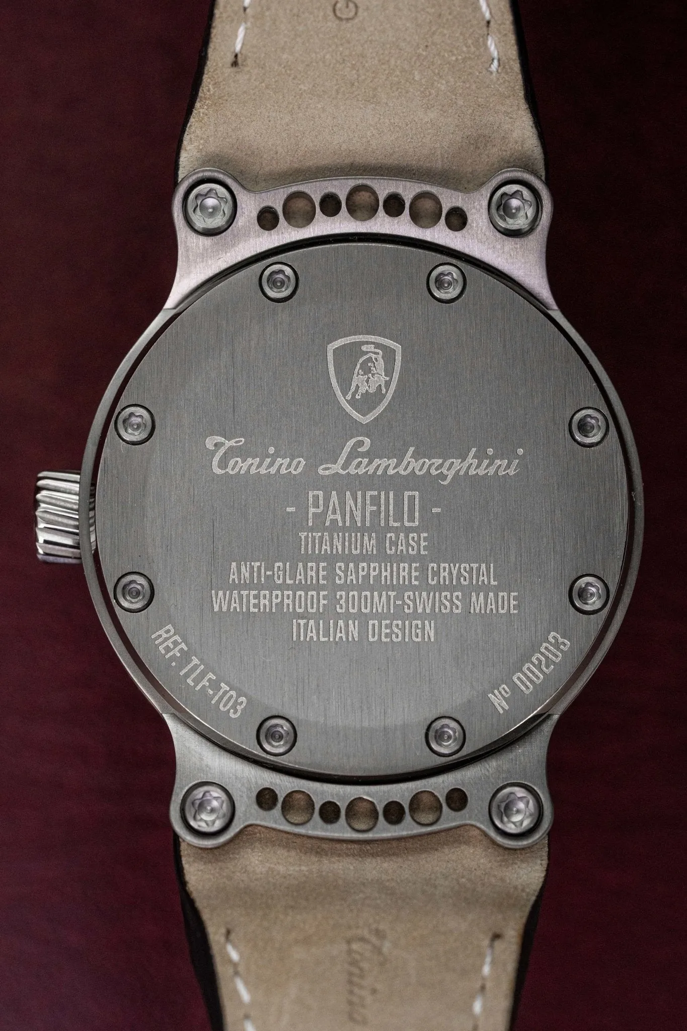 Tonino Lamborghini Panfilo Watch Date Titanium TLF-T03-1