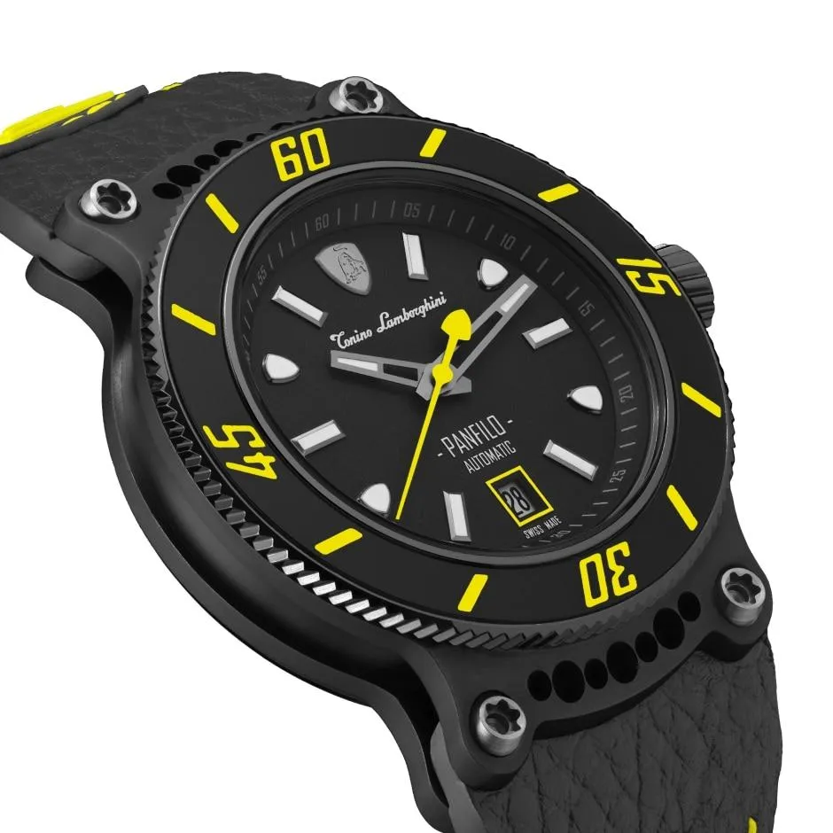 Tonino Lamborghini Panfilo Watch Date Yellow TLF-T03-5