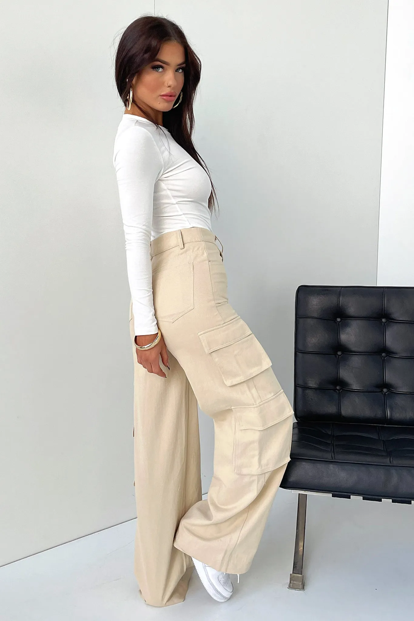 Venus Cargo Pants - Beige