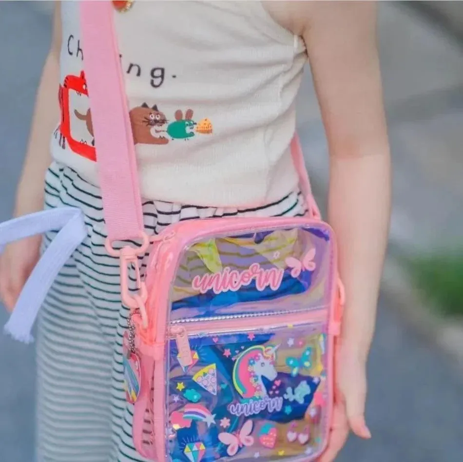 VEST Holographic Sling Bag: A Magical Fusion of Pink Unicorn Themes