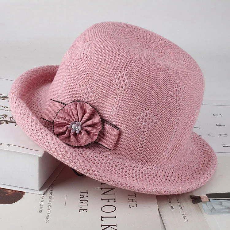 Women'S Hats Korean Version Of The Fashion Alice Along The Flower Knitted Women'S Hats Sun Hats