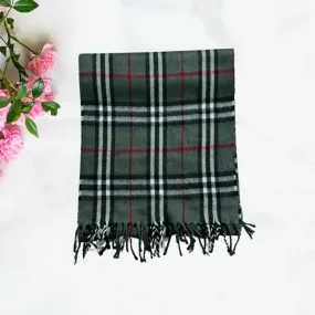 Wool Scarf Vertigo Grey Check